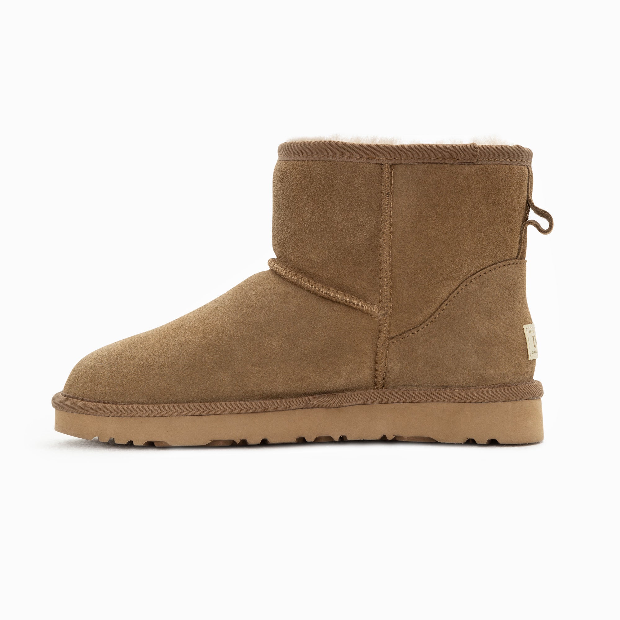 Men's Uggs & Slippers: Ugg Boots Genuine Australian Sheepskin Unisex Mini Classic Suede (Olive, EU40)