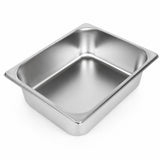 Commercial Stainless Steel GN 1/2 100mm Deep Gastronorm Bain Marie Buffet Steam Table Food Pan with Lid