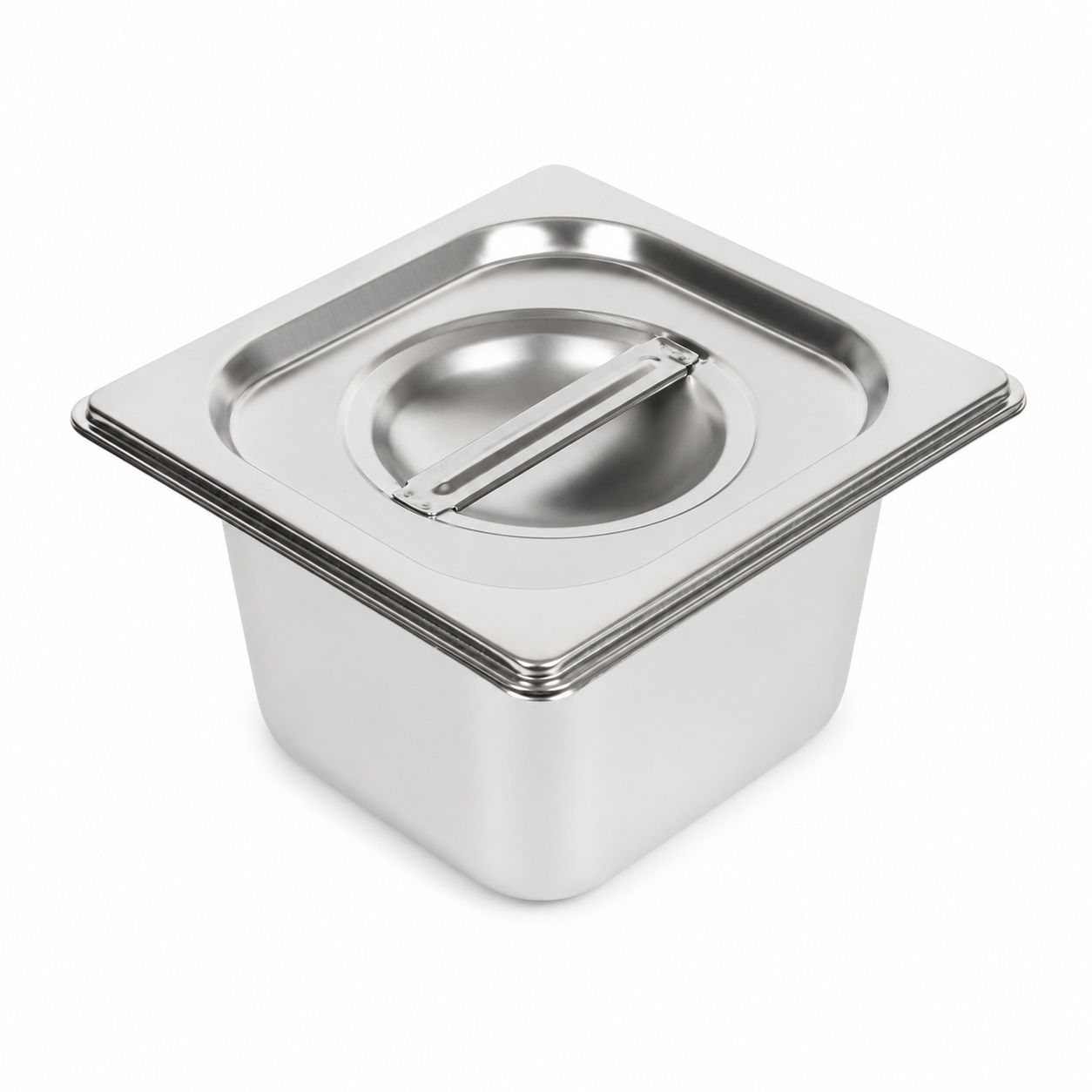 Commercial Stainless Steel GN 1/6 150mm Deep Gastronorm Bain Marie Buffet Steam Table Food Pan with Lid