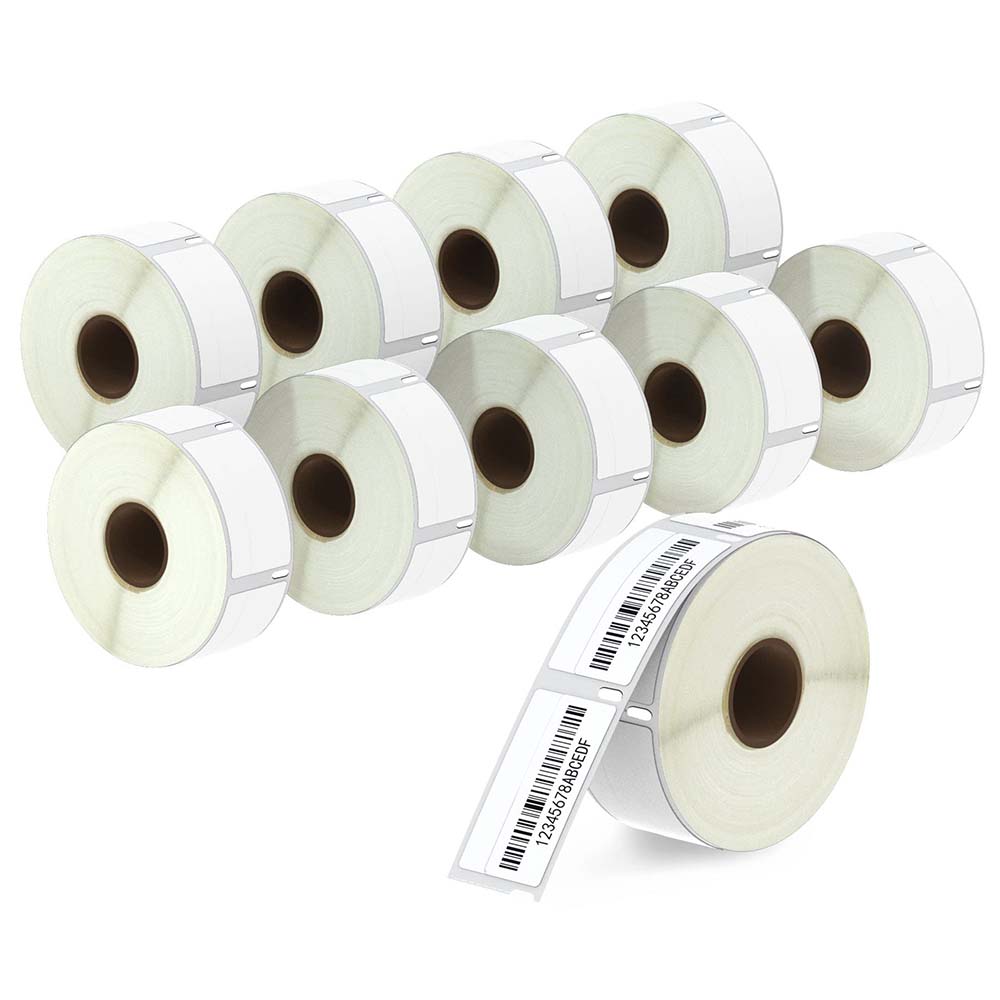 Labels: 10x Compatible Dymo 11355 SD11355 / S0722550 thermal label 19mm x 51mm 500 Per Roll for Dymo labelWriter