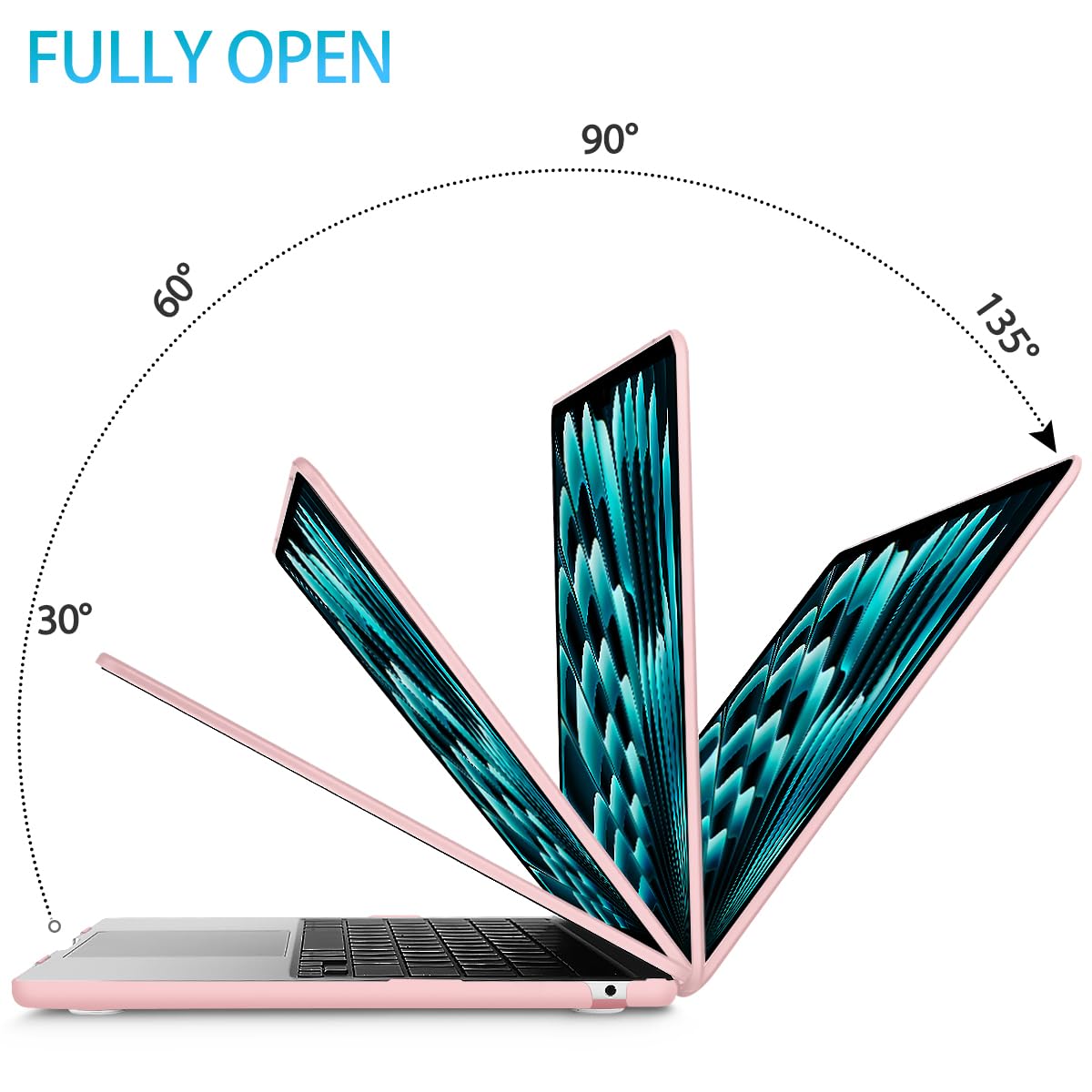 Cases & Skins: 15 inch Air 2023 MacBook Air Matte Case  A2941 M2 Chip Hard Shell Case Keyboard Cover Sold Pink