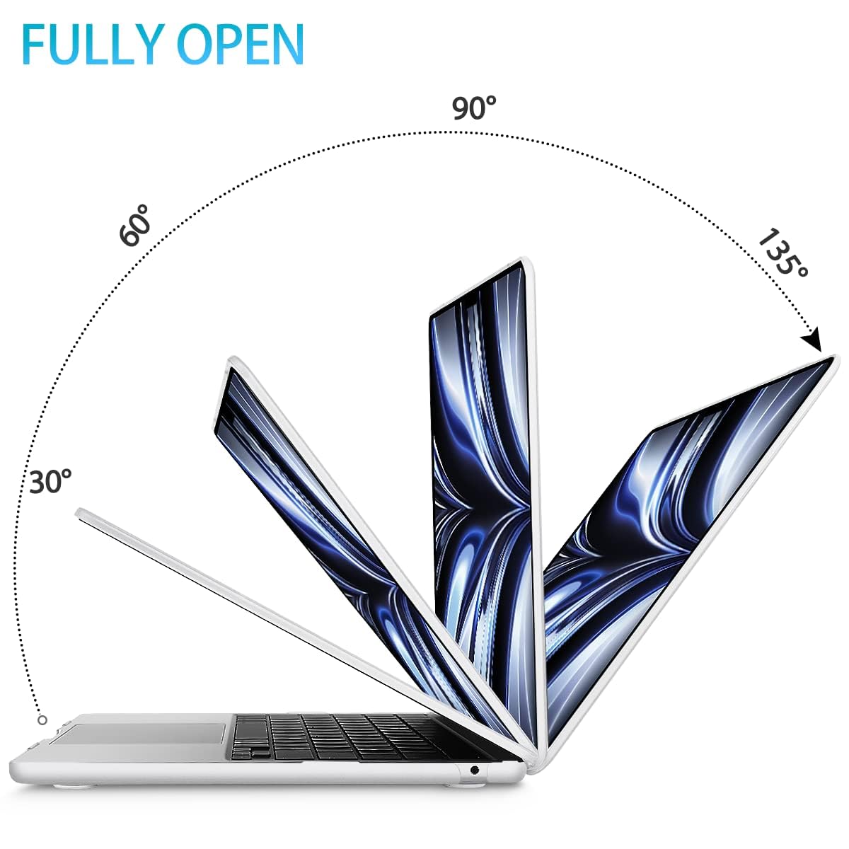 Cases & Skins: 15 inch Air 2023 MacBook Air Matte Case  A2941 M2 Chip Hard Shell Case Keyboard Cover White