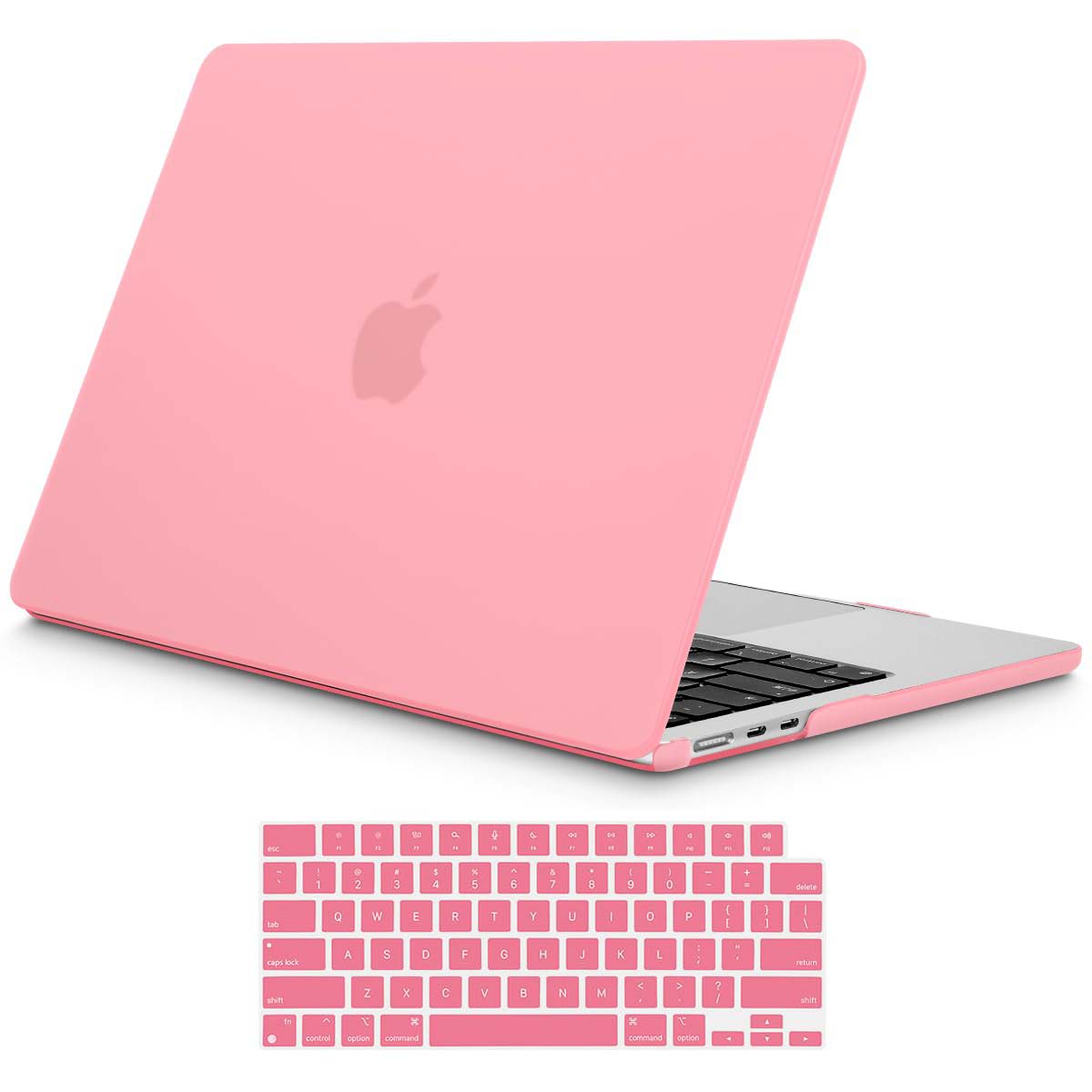 Cases & Skins: 15 inch Air 2023 MacBook Air Matte Case  A2941 M2 Chip Hard Shell Case Keyboard Cover Pink