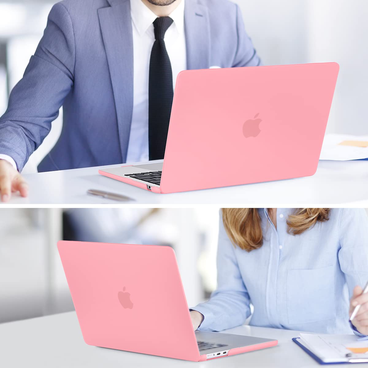 Cases & Skins: 15 inch Air 2023 MacBook Air Matte Case  A2941 M2 Chip Hard Shell Case Keyboard Cover Pink