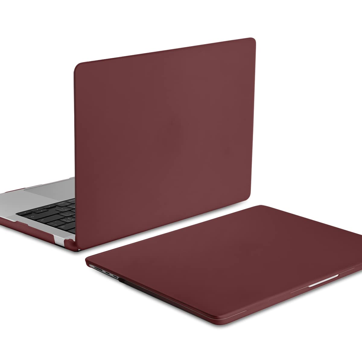Cases & Skins: 15 inch Air 2023 MacBook Air Matte Case  A2941 M2 Chip Hard Shell Case Keyboard Cover Wine Red