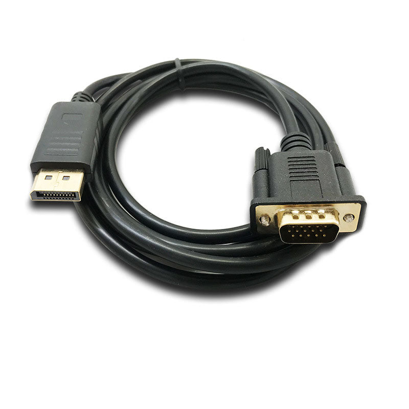 Computer Monitors & Accessories: 1.8M Display Port DP Male To VGA/M Cable Converter Connector Adaptor