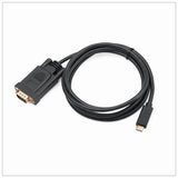 Computer Cables & Adapters: 1.8M Type C USB-C Thunderbolt 3 to VGA Cable Male to Male Converter for MacBook