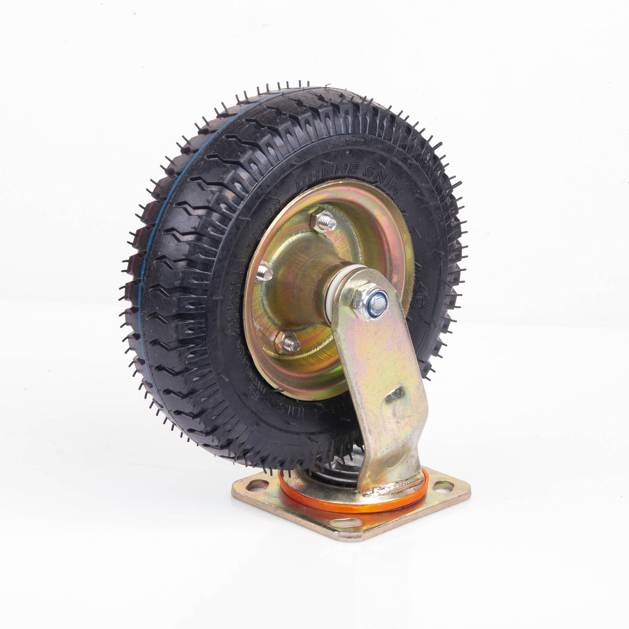 Gymnastics: 8 Inch Swivel Castor Caster Pneumatic Tyres Tyre Wheels Trolley Cart Wheelbarrow