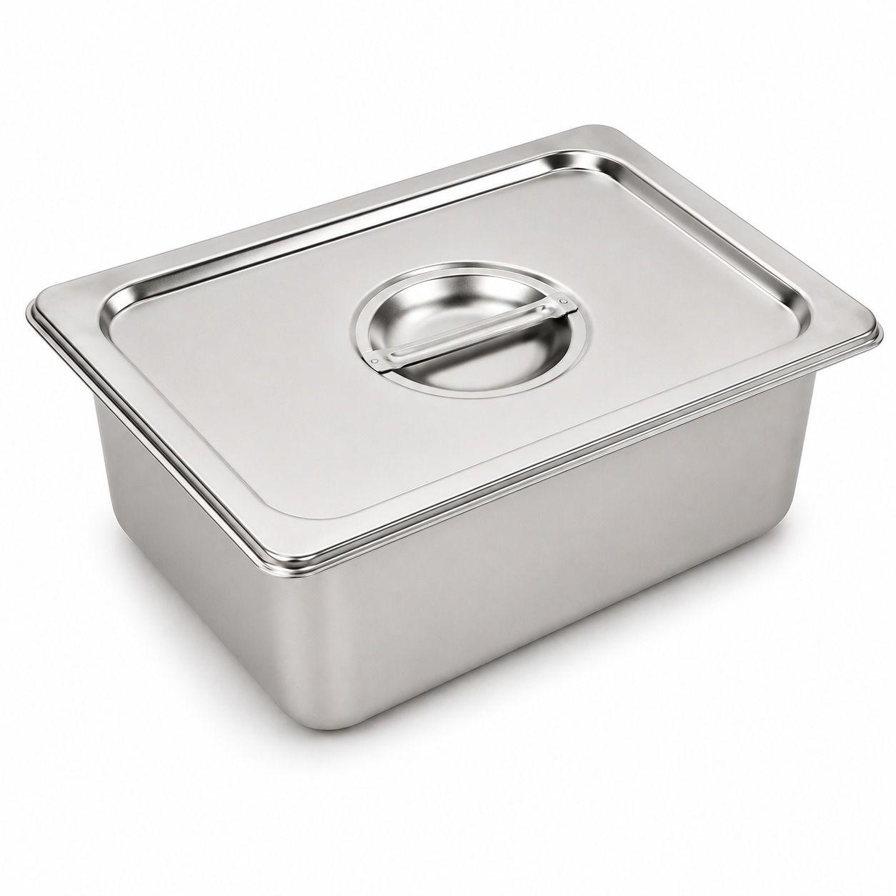 Commercial Stainless Steel GN 2/3 100mm Deep Gastronorm Bain Marie Buffet Steam Table Food Pan with Lid