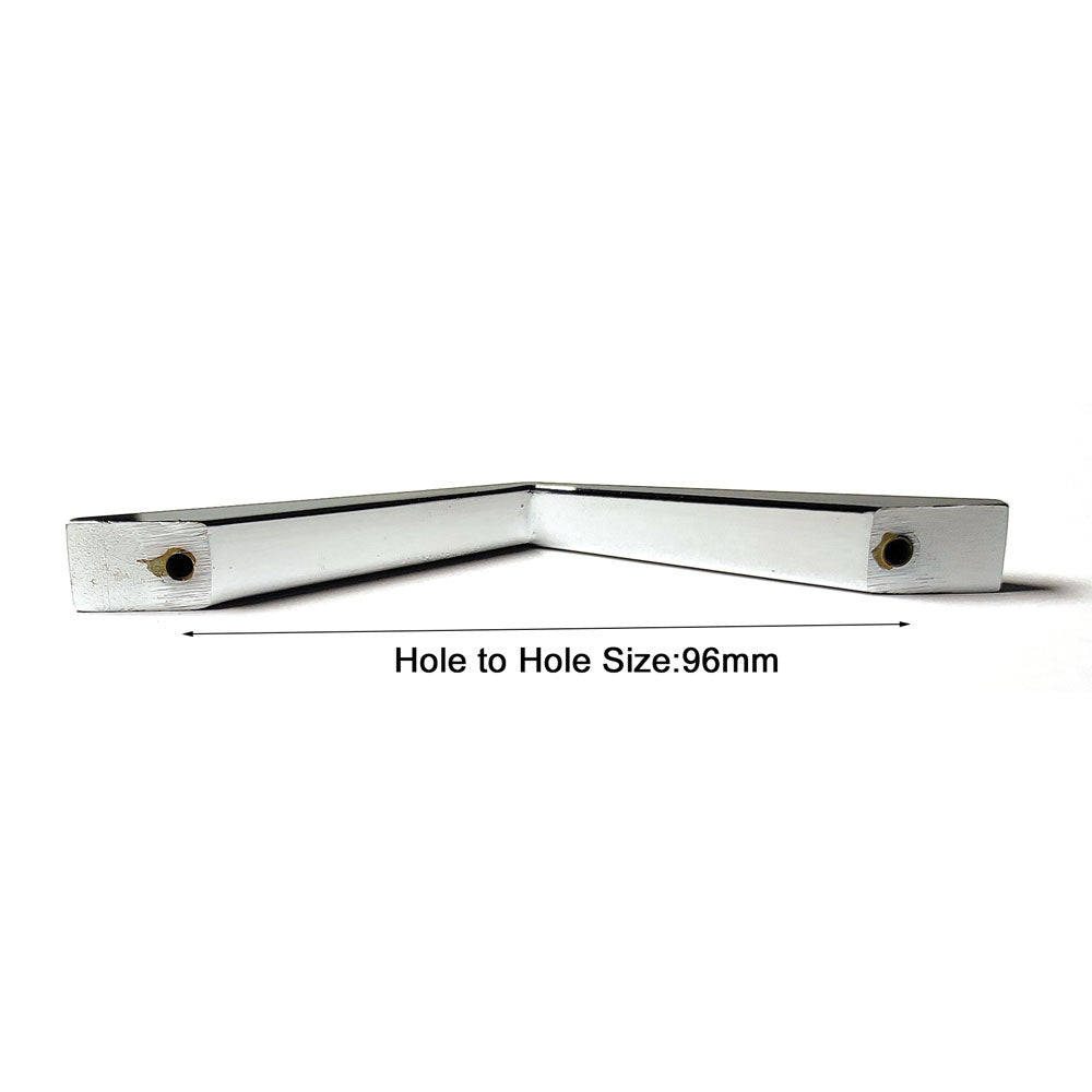 Kitchen & Bathroom DIY: 96MM Silver Zinc Alloy Kitchen Nickel Door Cabinet Drawer Handle Pulls