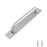 Buffets & Sideboards: Barn Door Handle Sliding Pull Cabinet Door Handles Drawer knobs Kitchen Handles Silver