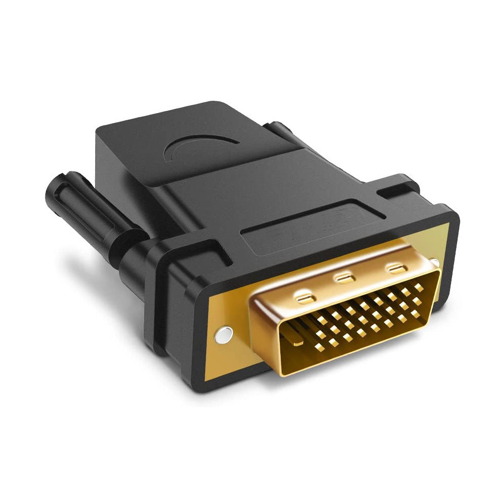 Computer Monitors & Accessories: DVI-D 24+1 Male to HDMI Female Adapter Converter Gold Plated Support 1080P