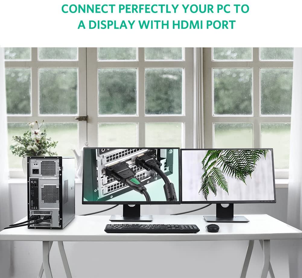 Computer Monitors & Accessories: DVI-D 24+1 Male to HDMI Female Adapter Converter Gold Plated Support 1080P