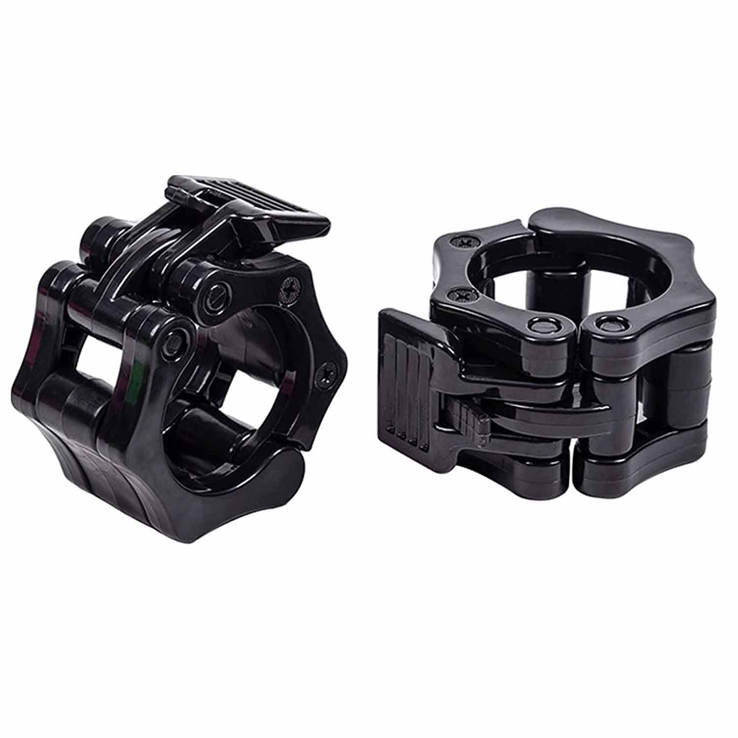 Free Weights: 2Pcs 2in / 50mm Olympic Dumbbell Clamps Barbell Clamps Collars Clips Bar Plates Collar Clips Black