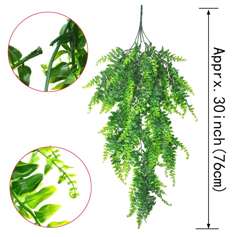 Artificial Flowers & Plants: 2 Pack 76cm Fake Plants Faux Artificial Eucalyptus Plants Home Garden Window Office Wedding Decoration