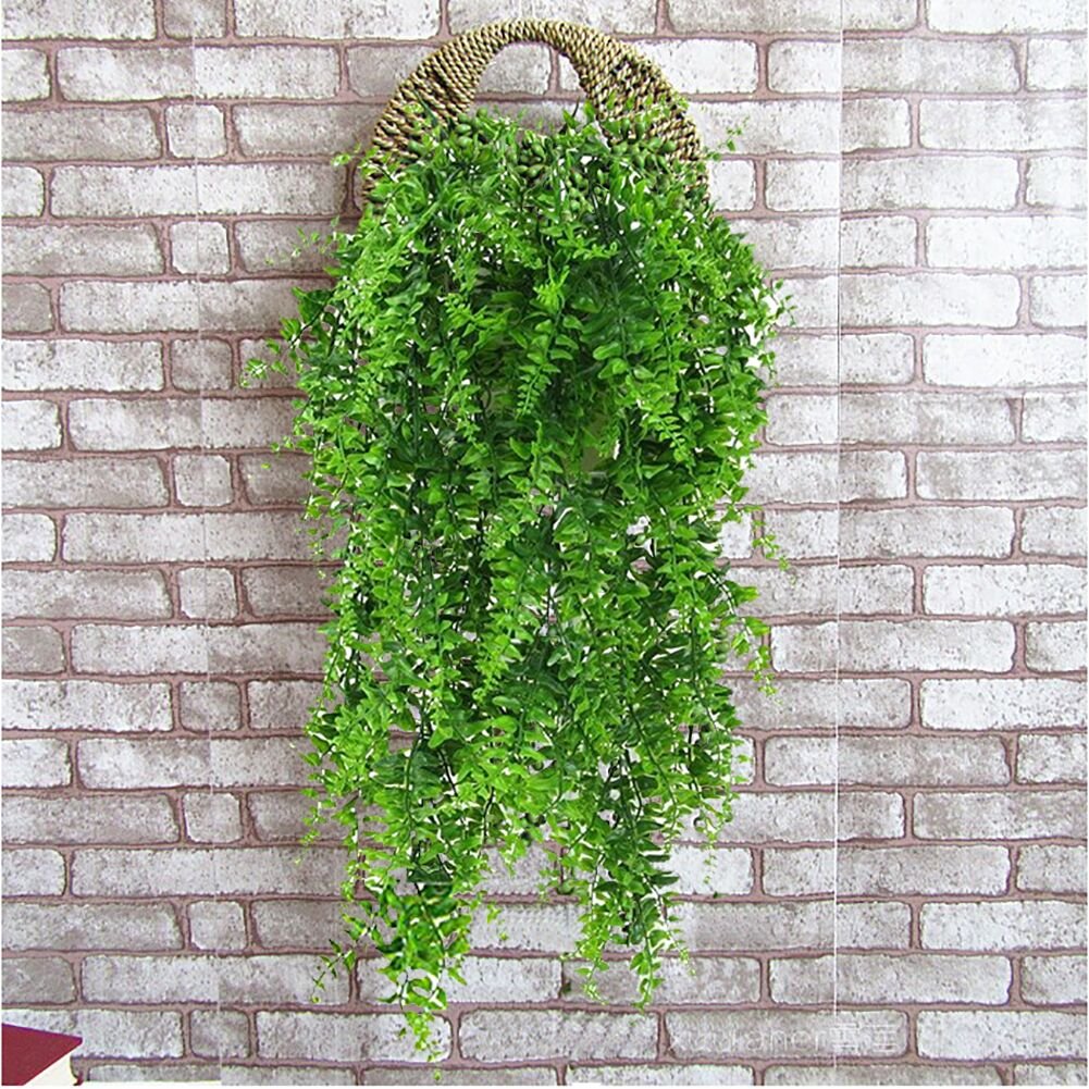 Artificial Flowers & Plants: 2 Pack 76cm Fake Plants Faux Artificial Eucalyptus Plants Home Garden Window Office Wedding Decoration