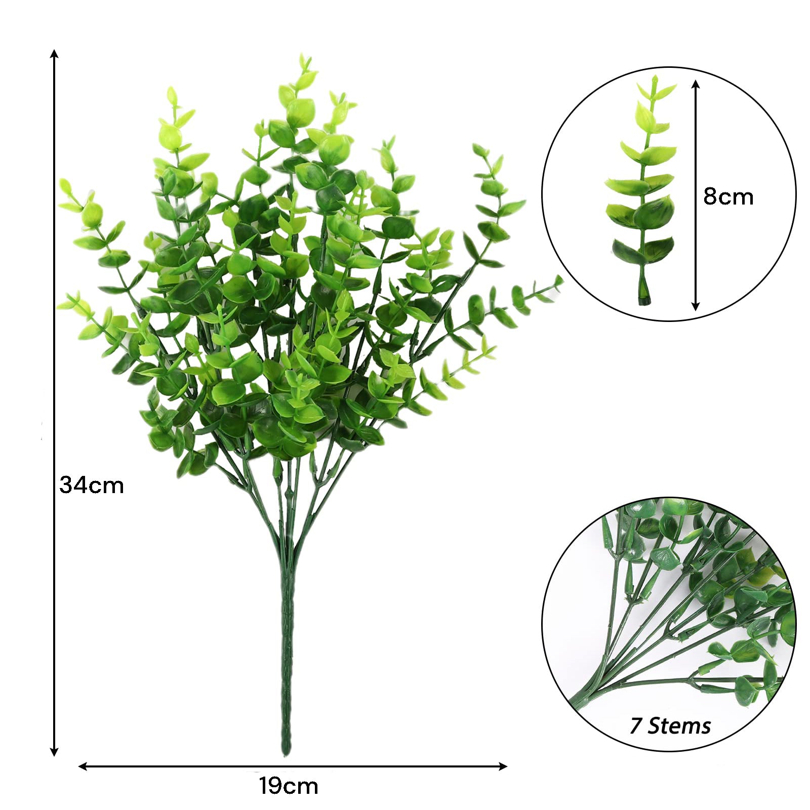 Calendars, Organisers & Planners: 2 Pack Fake Plants Faux Artificial Eucalyptus Plants Home Garden Window Office Wedding Decoration