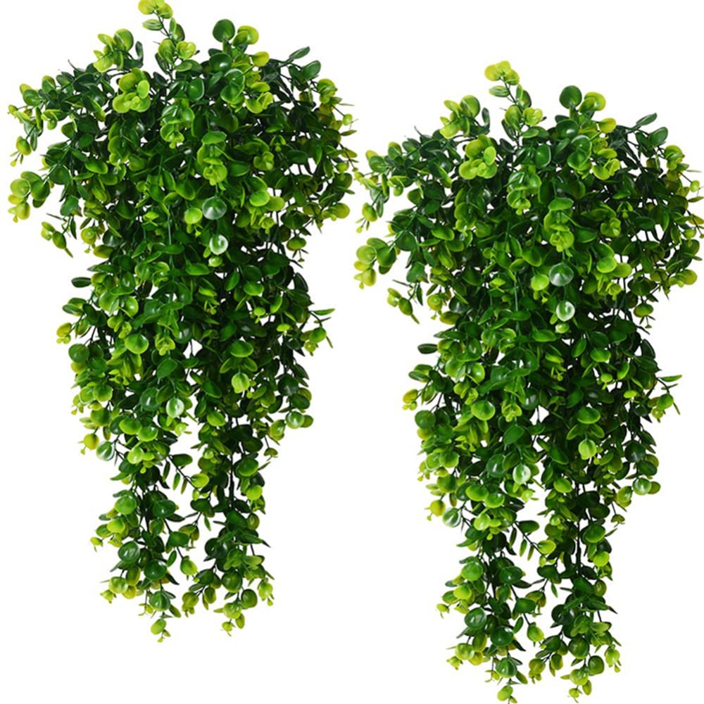 Calendars, Organisers & Planners: 2 Pack 76cm Artificial Eucalyptus Plants Fake Plants FauxHome Garden Window Office Wedding Decoration