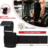 Gym Equipment & Accessories: Pair Weight Lifting Hooks Straps Grip Wrist Wrap Support Powerlifting Deadlift Pull Up