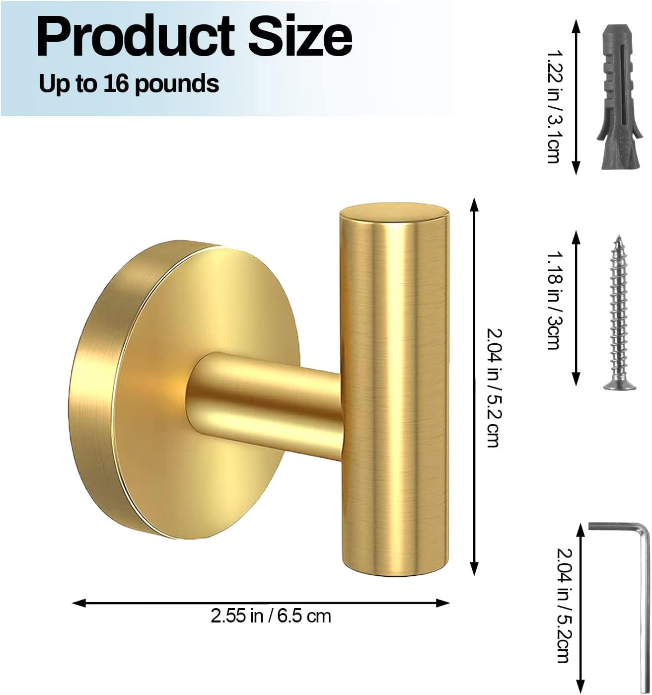Coat Racks: 2 Pcs Wall Mount Bathroom Towel Hooks Holder Cloth Hanger Hook Kitchen Door Hanger Gold