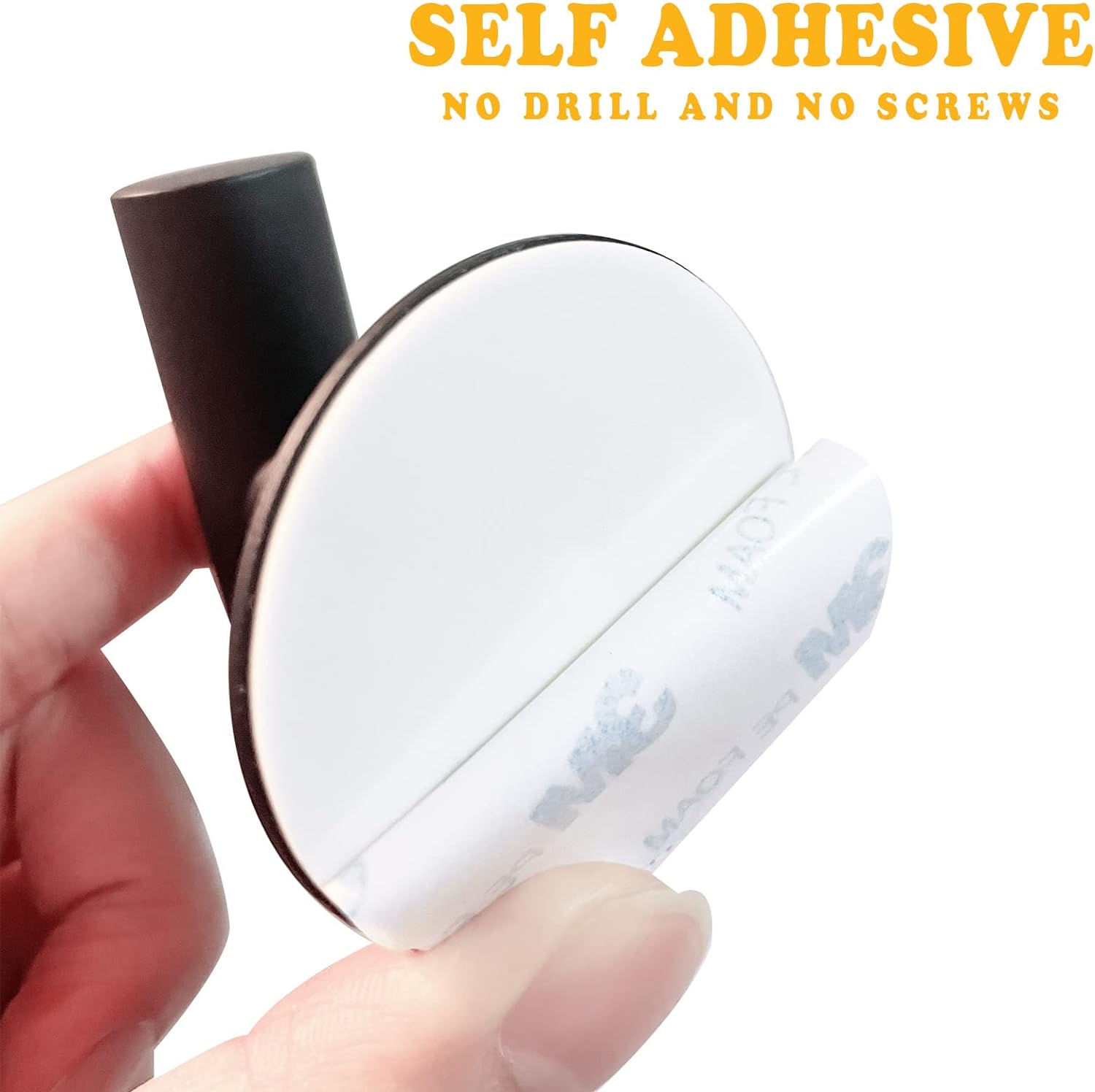 Audio Accessories: 2 Pcs Wall Mount Self Adhesive Bathroom Towel Hooks Holder Cloth Hanger Hook Door Hanger Black