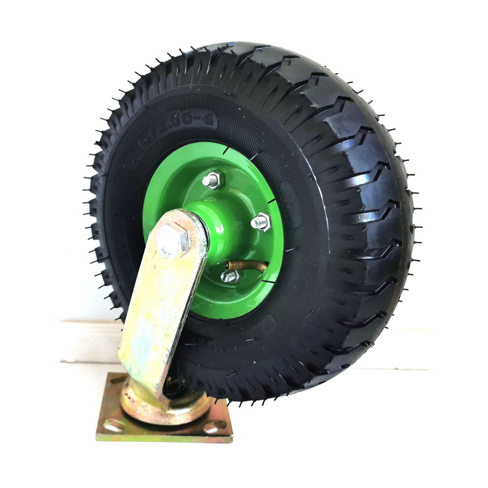 Gymnastics: 10Inch Swivel Castor Caster Pneumatic Tyres Tyre Wheels Trolley Cart Wheelbarrow