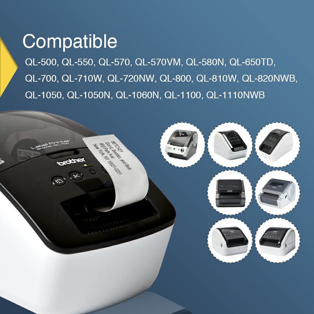 Automotive Repair & Speciality Tools: 3X DK11202 DK 11202 Thermal Labels For Brother QL500 QL 560 570 580N 1060N ETC