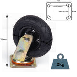 Gymnastics: 4x 6 Inch Castor Caster 2x swivel 2x fixed Pneumatic Tyres Wheels  Trolley Cart Wheelbarrow
