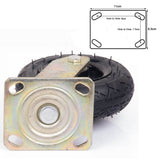 Gymnastics: 4x 6 Inch Castor Caster 2x swivel 2x fixed Pneumatic Tyres Wheels  Trolley Cart Wheelbarrow