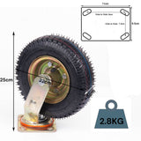 Gymnastics: 4x 8 Inch Castor Caster 2x swivel 2x fixed Pneumatic Tyres Wheels  Trolley Cart Wheelbarrow
