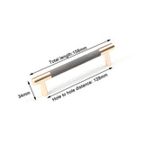 Kitchen & Bathroom DIY: Gold Solid Modern Design Furniture Kitchen Cabinet Handles Drawer Bar Handle Pull 128mm