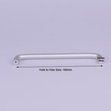 Kitchen & Bathroom DIY: Aluminium Kitchen Cabinet Handles Drawer Bar Handle Pull 160mm
