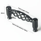 Door Hardware: Iron-nickel alloy Kitchen Door Cabinet Drawer Handle Pulls 96mm