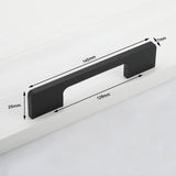 Kitchen & Bathroom DIY: Slim Design Kitchen Cabinet Handles Drawer Bar Handle Pull Black 128MM