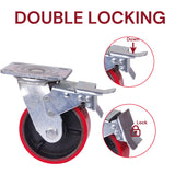 Table & Bar Stools: 5 inch Industrial 500KG Caster Wheels Swivel with Brake Locking Casters Castor Wheels Cart Furniture Workbench