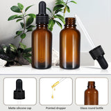 Massage Oils: 50ml (5 Pack) Amber Glass Dropper Bottle Liquid Essential Oils Bottle Bottles Leakproof Glass Tincture Bottles