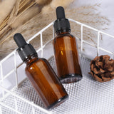 Massage Oils: 50ml (5 Pack) Amber Glass Dropper Bottle Liquid Essential Oils Bottle Bottles Leakproof Glass Tincture Bottles