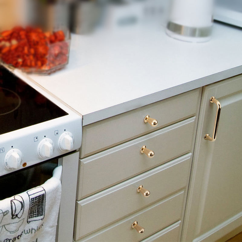 Kitchen & Bathroom DIY: 192mm Polished gold Furniture Kitchen Bathroom Cabinet Handles Drawer Bar Handle Pull Knob