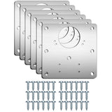 Audio Accessories: 6 Pcs Kitchen Cupboard Door Cabinet Hinges Repair Plate Brackets Kit Fixing Screws