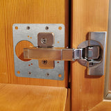 Audio Accessories: 6 Pcs Kitchen Cupboard Door Cabinet Hinges Repair Plate Brackets Kit Fixing Screws