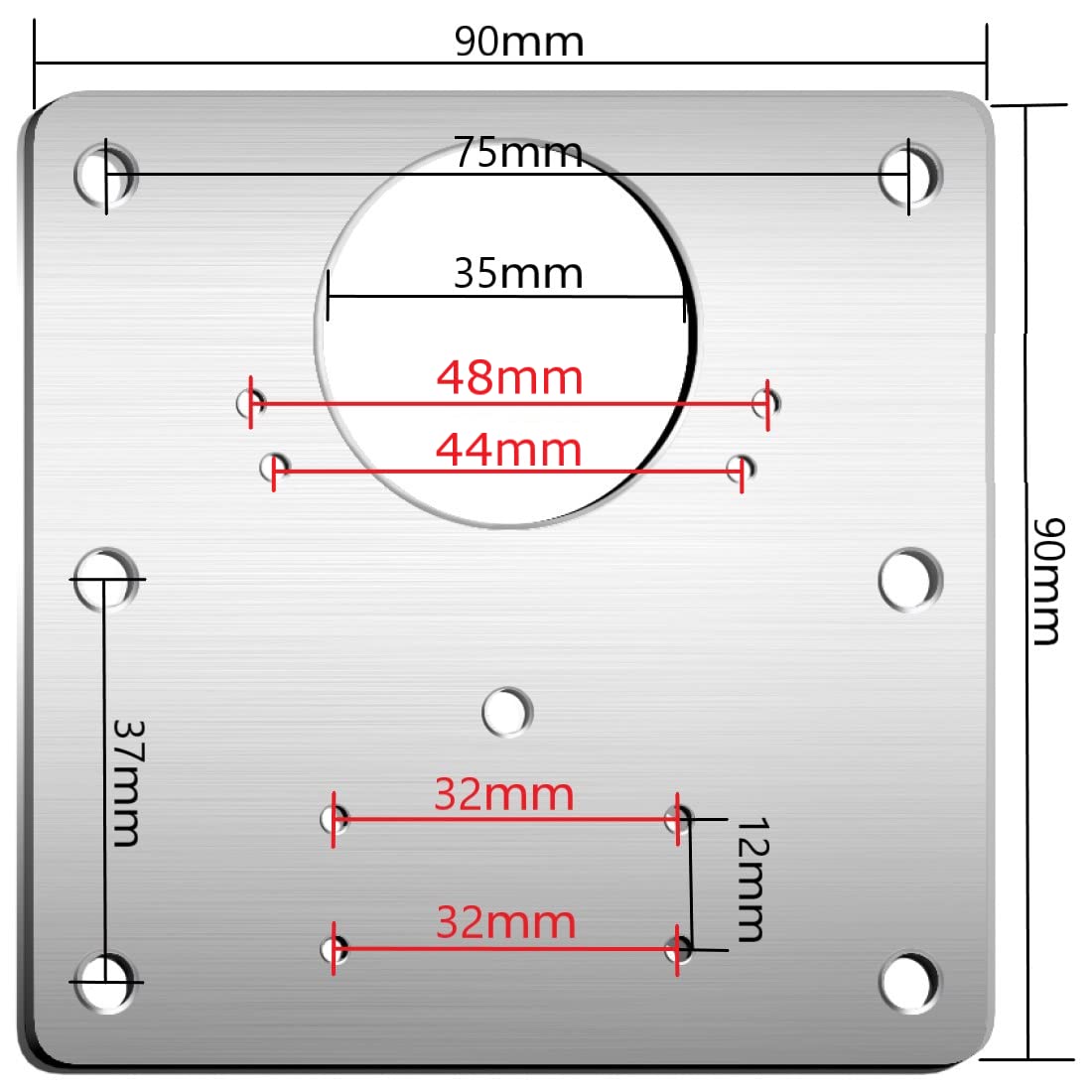 Audio Accessories: 6 Pcs Kitchen Cupboard Door Cabinet Hinges Repair Plate Brackets Kit Fixing Screws