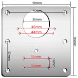 Audio Accessories: 6 Pcs Kitchen Cupboard Door Cabinet Hinges Repair Plate Brackets Kit Fixing Screws