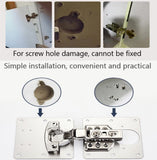 Audio Accessories: 6 Pcs Kitchen Cupboard Door Cabinet Hinges Repair Plate Brackets Kit Fixing Screws