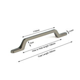 Kitchen & Bathroom DIY: Black Zinc Kitchen Cabinet Handles Drawer Bar Handle Pull 128mm