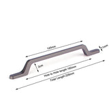 Kitchen & Bathroom DIY: Black Zinc Kitchen Cabinet Handles Drawer Bar Handle Pull 160mm