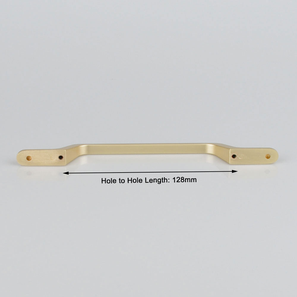 Kitchen & Bathroom DIY: Gold Zinc Kitchen Cabinet Handles Drawer Bar Handle Pull 128mm