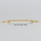 Kitchen & Bathroom DIY: Gold Zinc Kitchen Cabinet Handles Drawer Bar Handle Pull 128mm