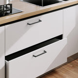 Kitchen & Bathroom DIY: Black Zinc Kitchen Cabinet Handles Drawer Bar Handle Pull 128mm