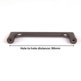 Door Hardware: Black Zinc Kitchen Cabinet Handles Drawer Bar Handle Pull 96mm