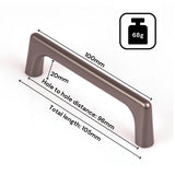 Door Hardware: Black Zinc Kitchen Cabinet Handles Drawer Bar Handle Pull 96mm